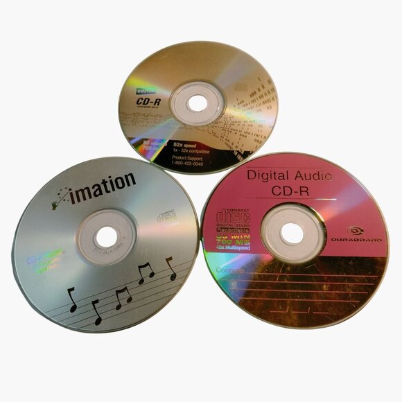 CD R Discs 80 Min 700 MB Digital Audio Recordable Imation Durabrand lot 3 - Picture 1 of 11